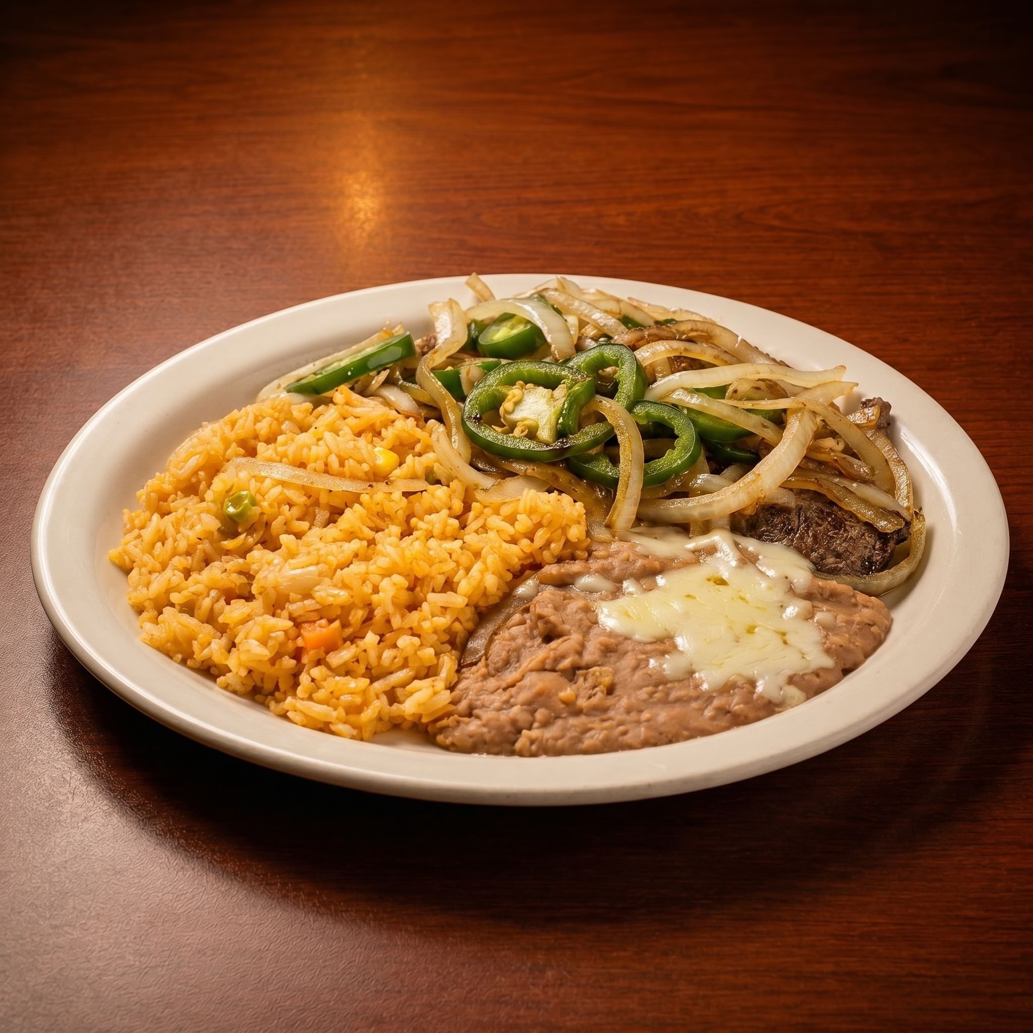 Steak a la Mexicana.