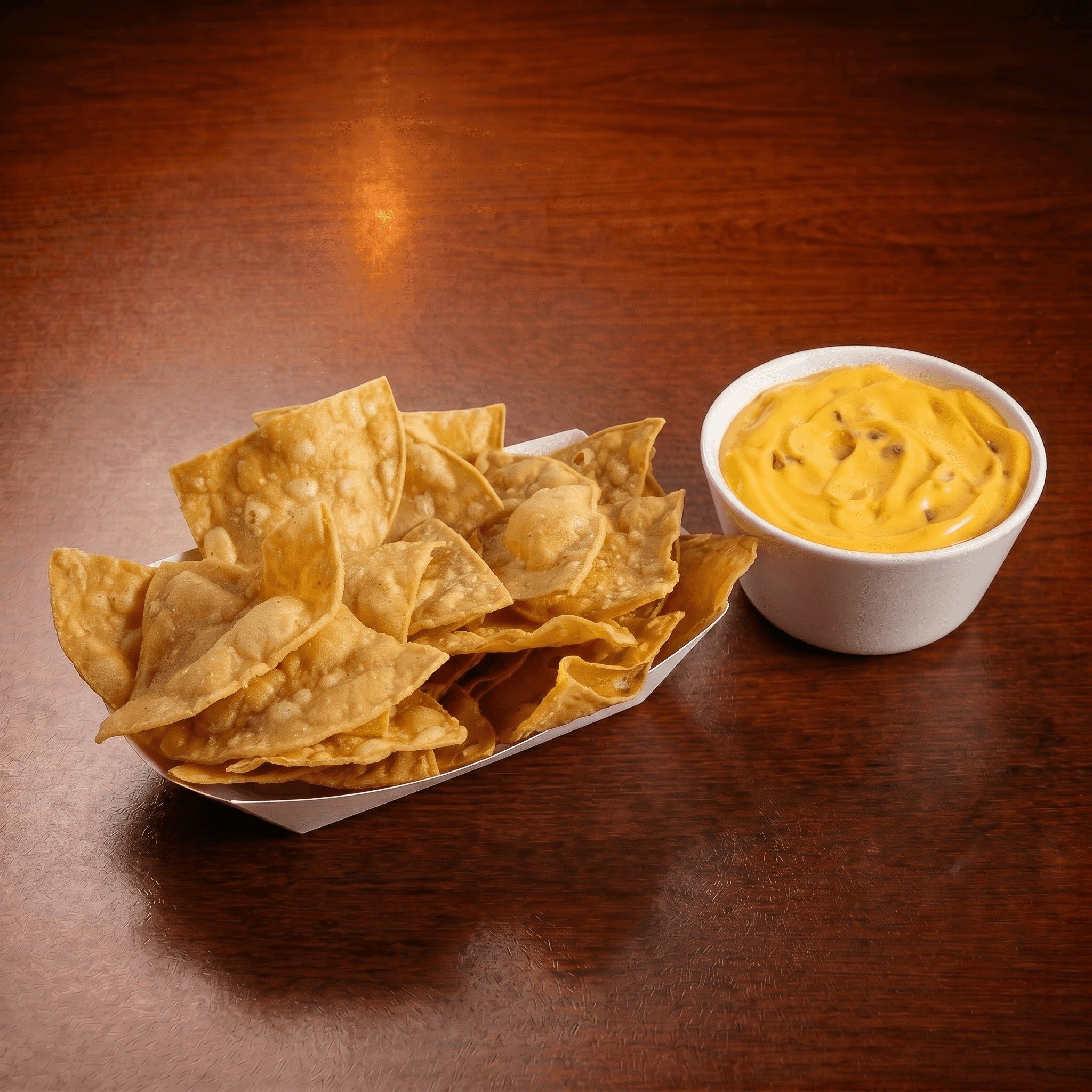 Cheese Dip with Chips.