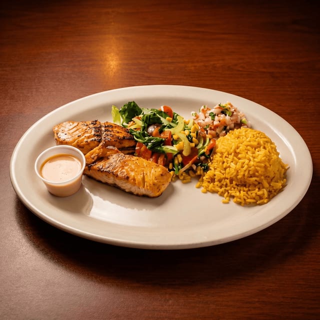Salmon a la Mexicana.