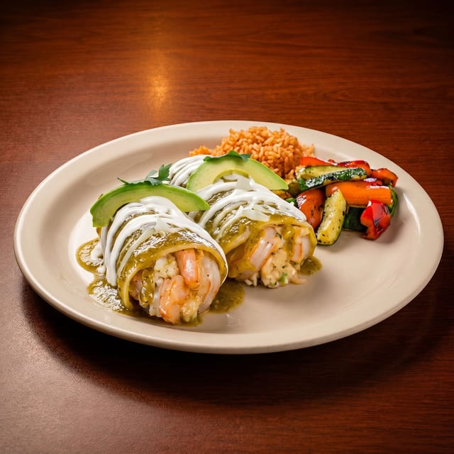 Shrimp Enchiladas.