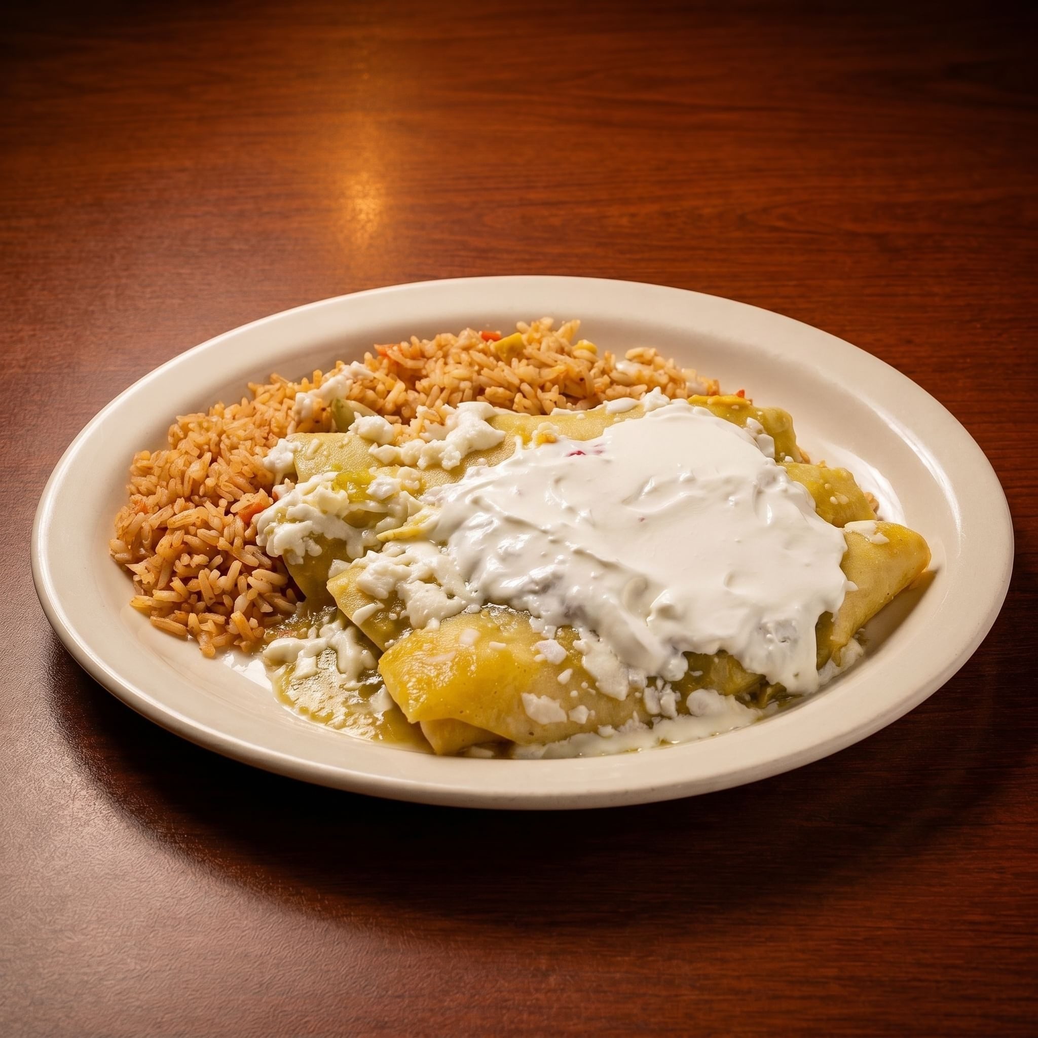 Enchiladas Verdes.